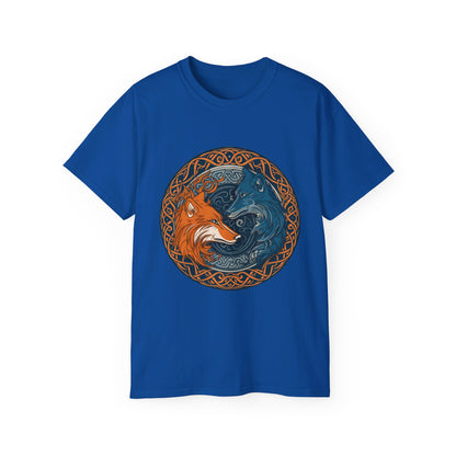 Celtic Wolves Yin-Yang Style T-Shirt