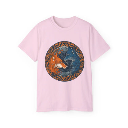 Celtic Wolves Yin-Yang Style T-Shirt