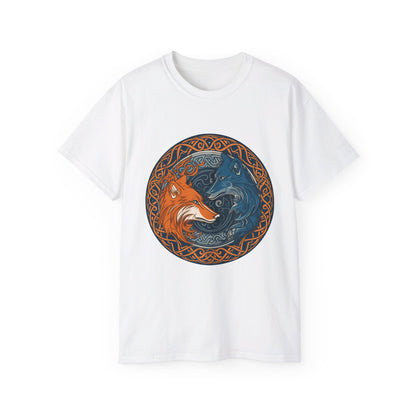 Celtic Wolves Yin-Yang Style T-Shirt