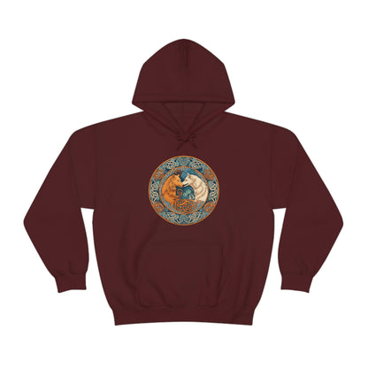 Celtic Wolf Companions Hoodie