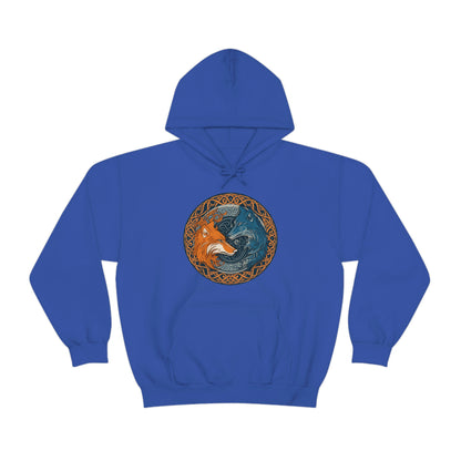 Celtic Wolves Yin-Yang Style Hoodie