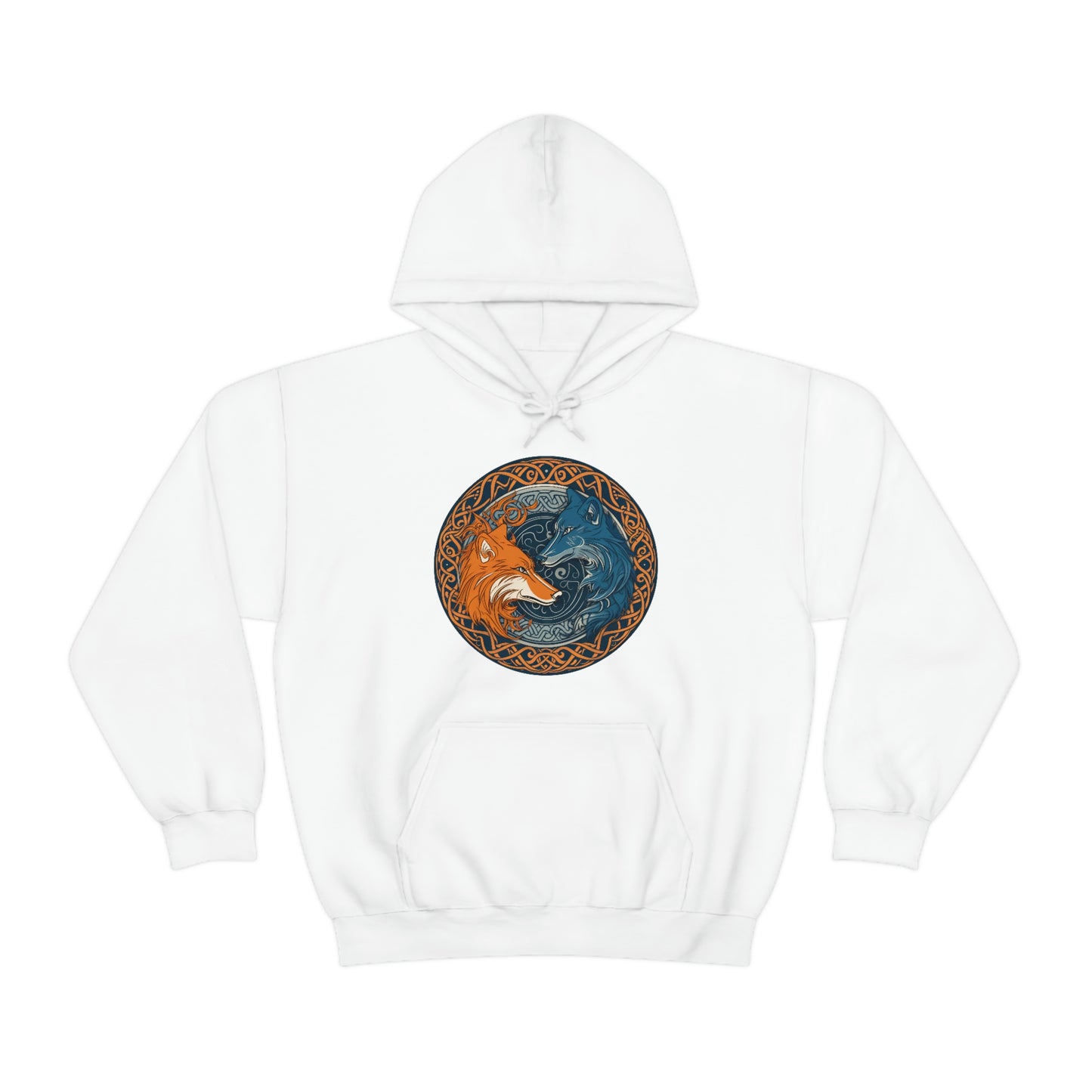 Celtic Wolves Yin-Yang Style Hoodie