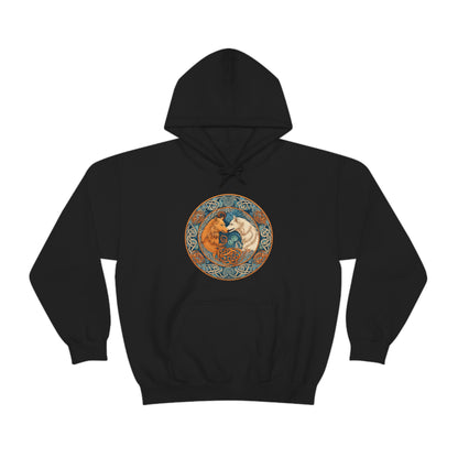 Celtic Wolf Companions Hoodie