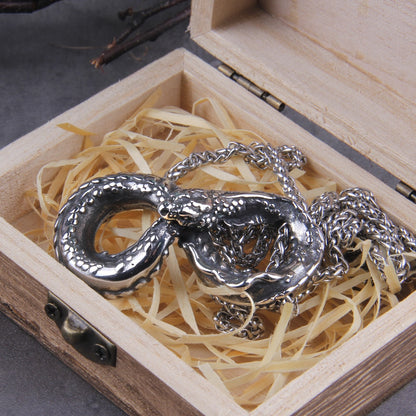 Dragon Ouroboros Pendant Necklace