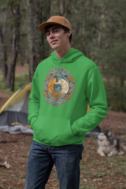 Celtic Wolf Companions Hoodie