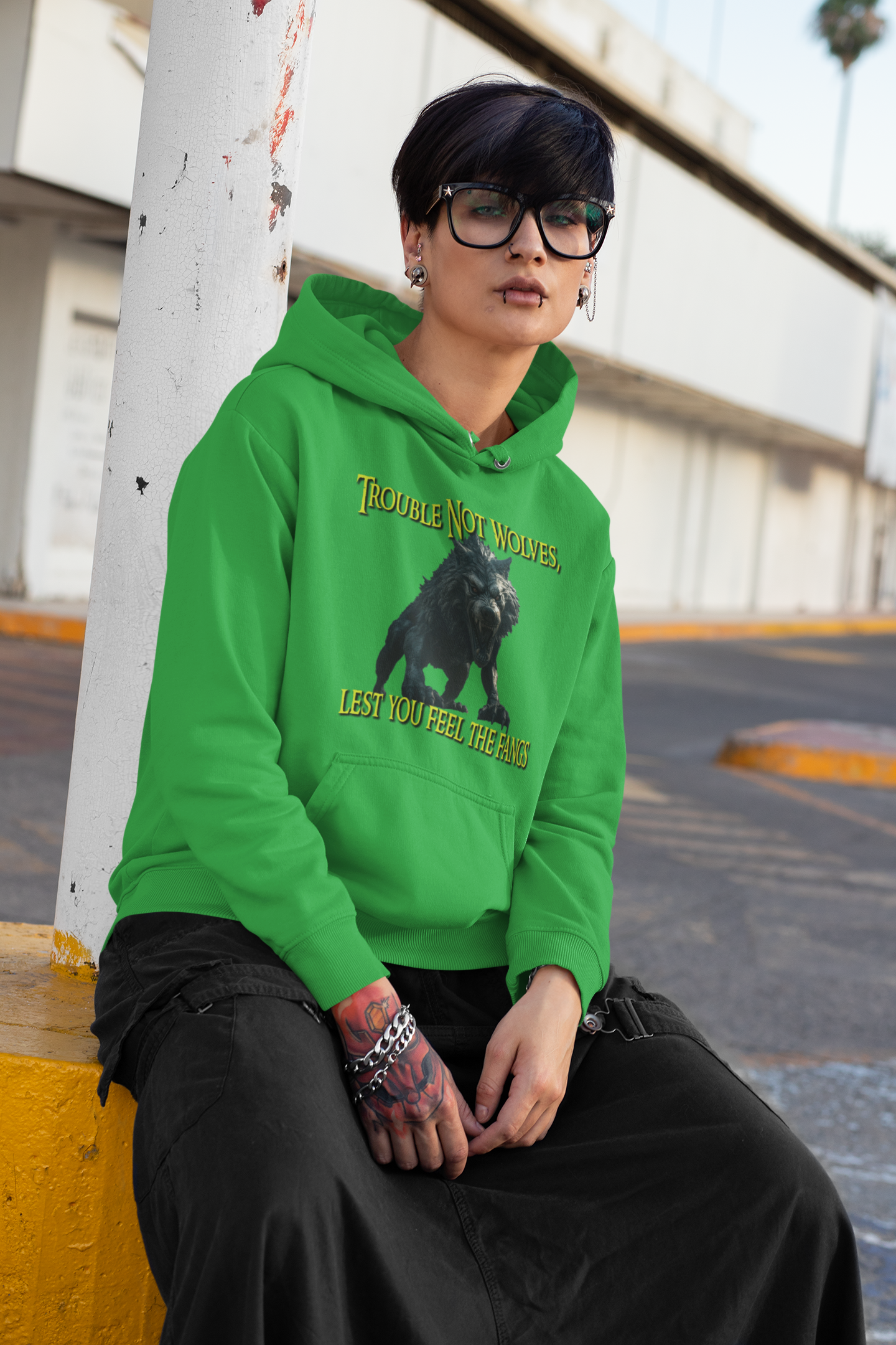 Trouble Not Wolves Hoodie