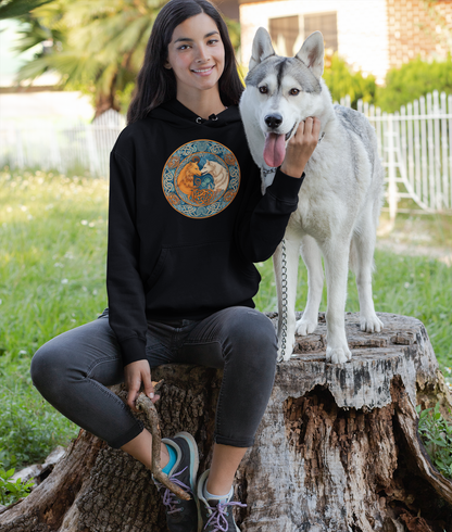 Celtic Wolf Companions Hoodie