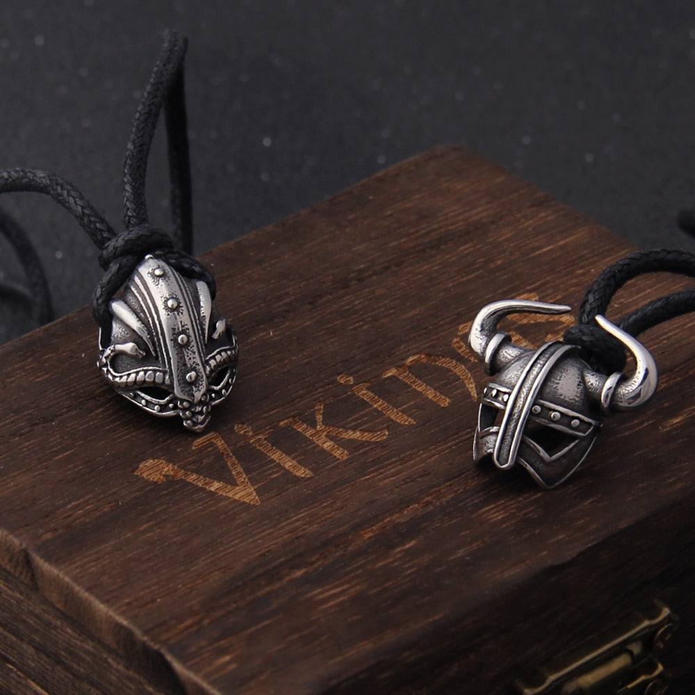 Warrior Helmet Pendant Necklace