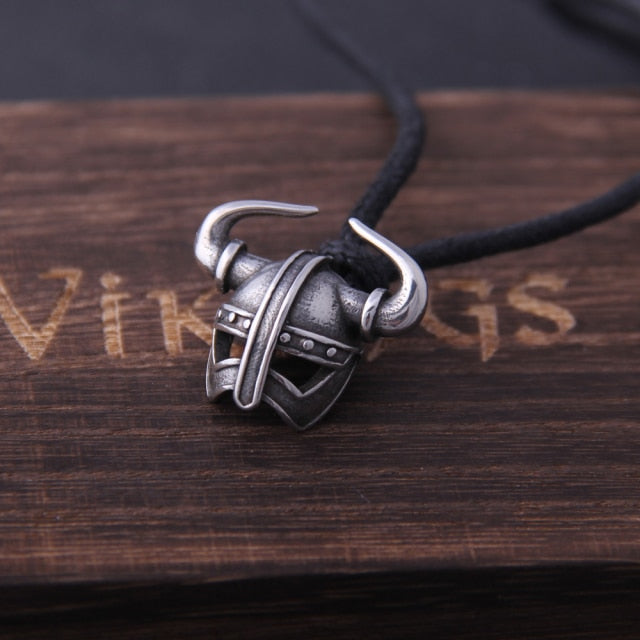 Warrior Helmet Pendant Necklace