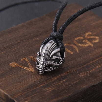 Warrior Helmet Pendant Necklace