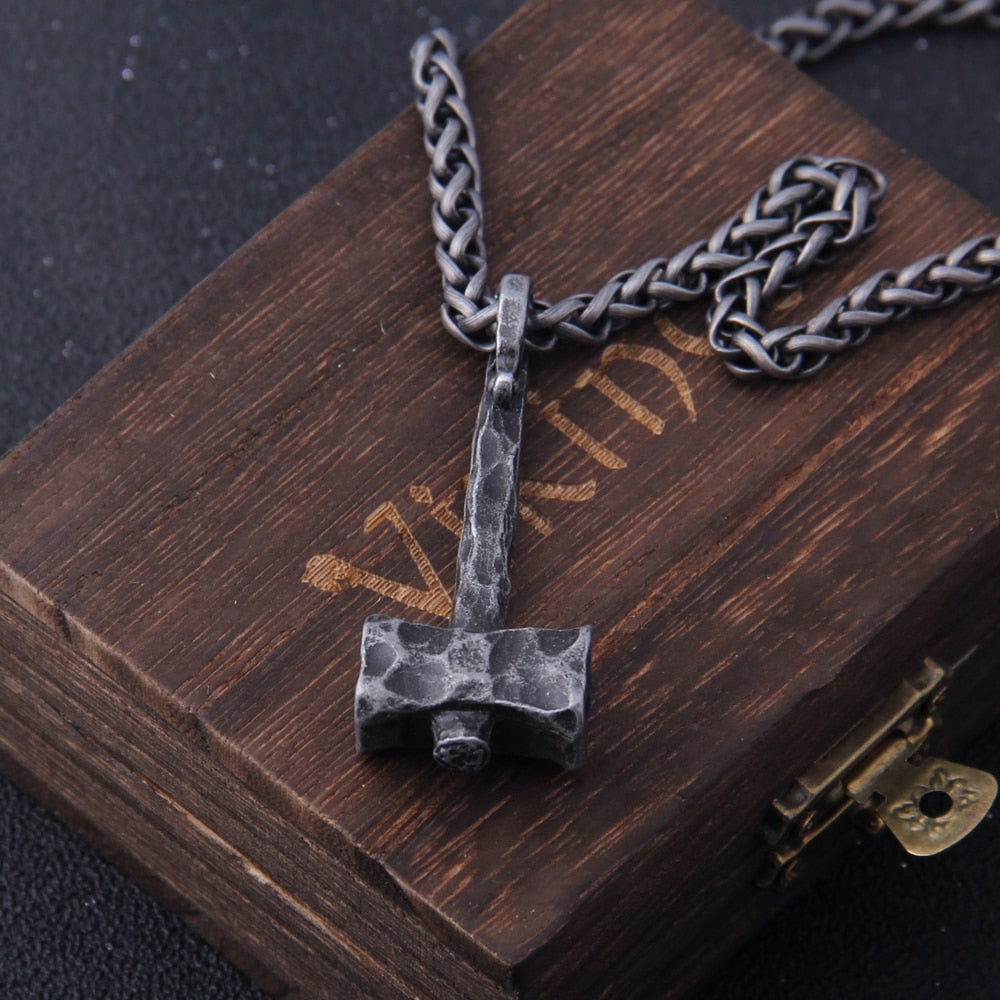 Viking Hammer Pendant Necklace