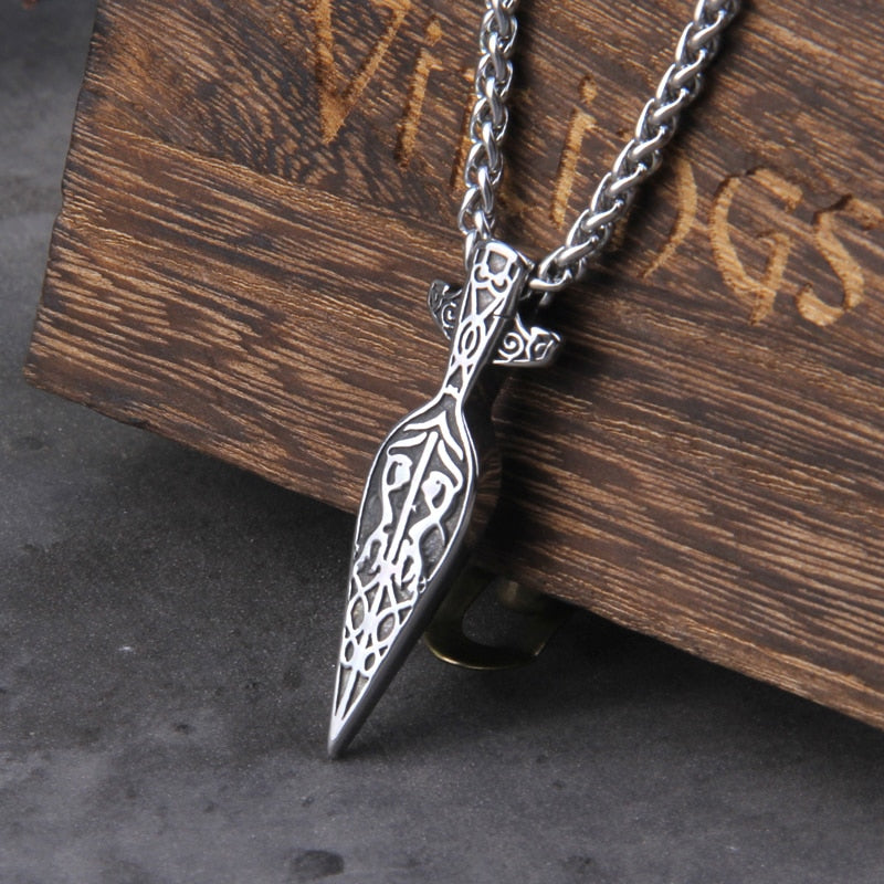 Nordic Spearhead Pendant Necklace