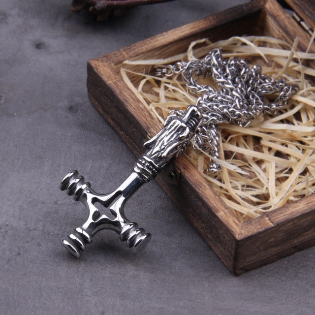 Inverted Crucifix Pendant Necklace