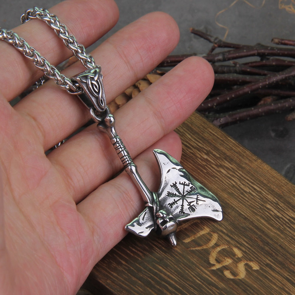 Viking Axe Pendant Necklace