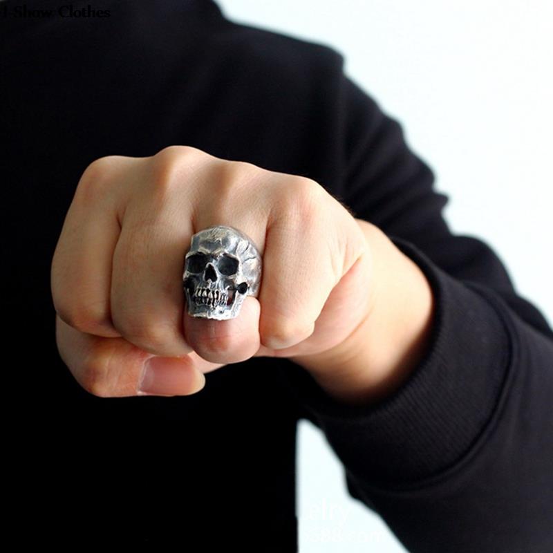 Silver Skull Ring